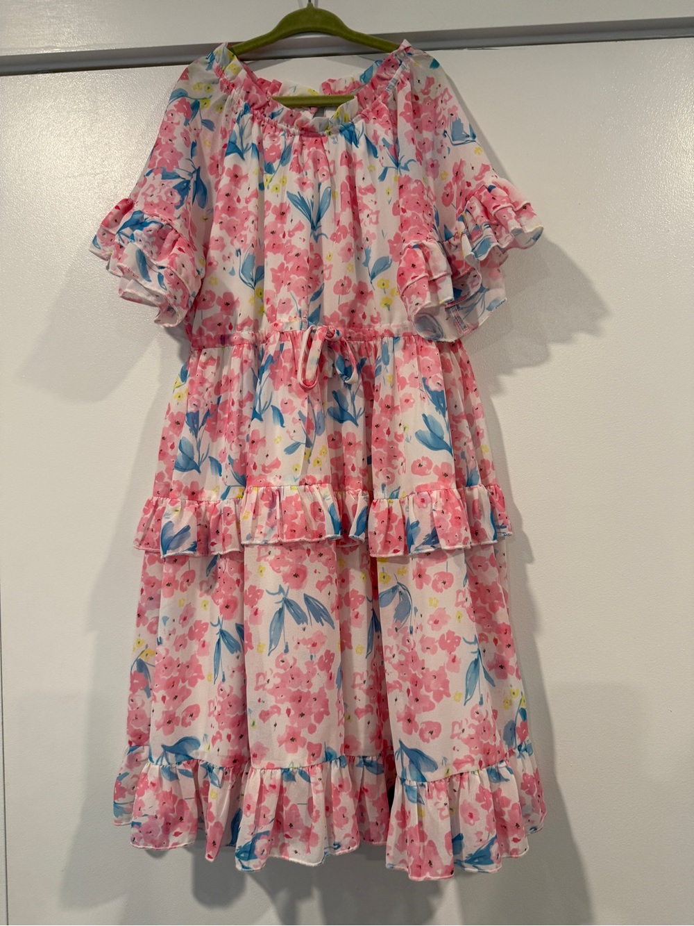 Girls floral midi dress